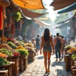 Marcher dans un marché local pour stimuler les sens : découvrez une expérience sensorielle unique