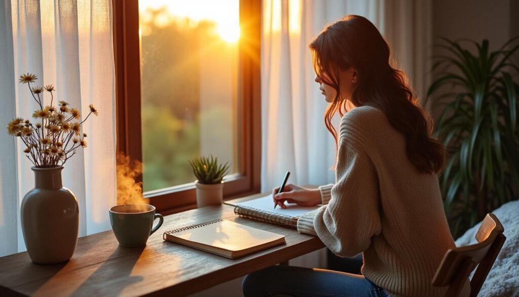 Noter trois choses positives en fin de journée : une méthode simple pour booster votre bien-être